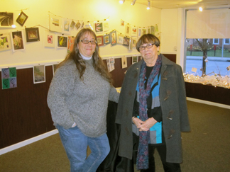 Juliet Harrison (L) and Barbara Campo (R) at the  Red Hook Community Arts Network
