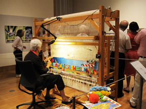 Tapestry Demo as part of the Golden Threads exhibit at the Ringling Art Museum