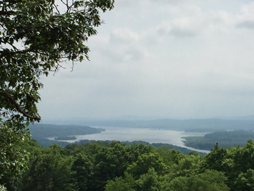 View from Olana of The Hudson River and The Catskill Mountains