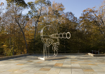 Elizabeth Strong-Cuevas “Telescope Sculpture” in Amagansett Park, NY