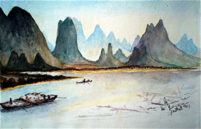 River Li near Guilin, China