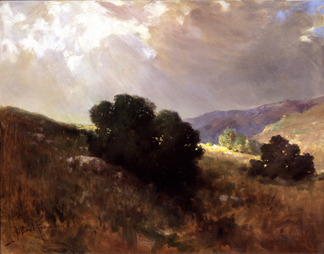 John Bond Francisco (American, born in Cincinnati, 1863 – 1931), Scrub Oak, oil on canvas. 