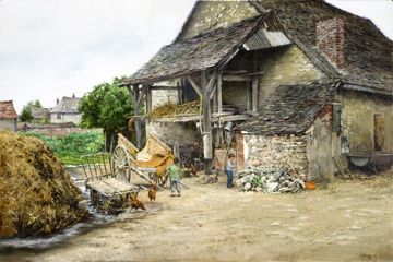 “Farmhouse Play Yard” by Carl Hulings