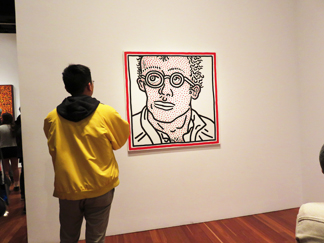 Self-Portrait, February 2, 1985, acrylic on canva by Keith Haring