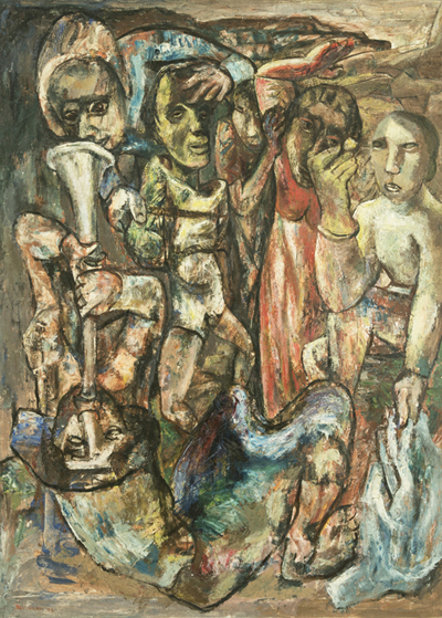 Victory 1945 Oil on Canvas 48X36 inches 