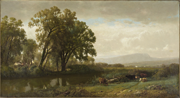 William Hart, American, b. Scotland 1823-1894 “Landscape with Cattle”, 1873,
