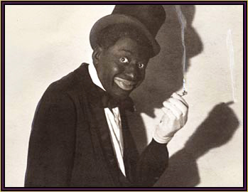 African-American singer-comedian  Bert Williams in blackface
