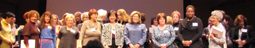 Some of the 81 newly elected members of the National Association of Women Artists (est. 1889) that were inducted into the organization at a general meeting held at the Rubin Museum of Art in NYC. 