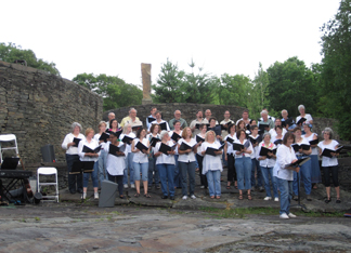 Ars Choralis performing at Opus 40, Saugerties, NY