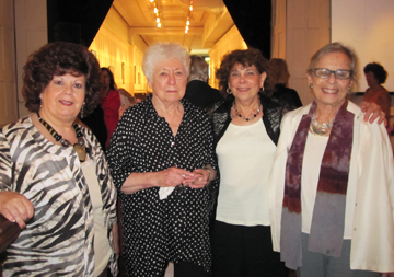 (L to R) Susan G. Hammond, Pat Adams, Susan Phillips, Sonia Stark at the Annual luncheon of the National Association of Women Artists 