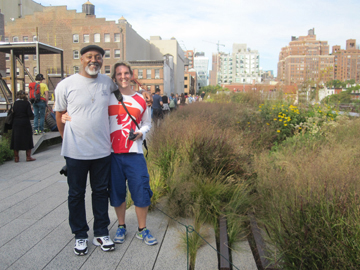 Chris & Craig along the High Line in the meatpacking district of NYC