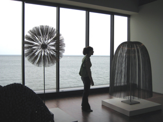 milwaukee Art Museum gallery with sculpture by Harry Bertoia