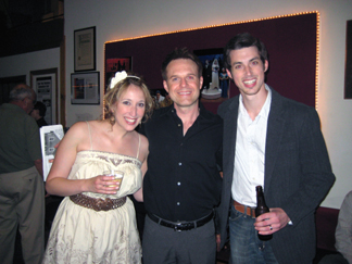 (L to R) Courtney Balan, actress  Joe DiPietro, writer and Frank Vlastnik, actor