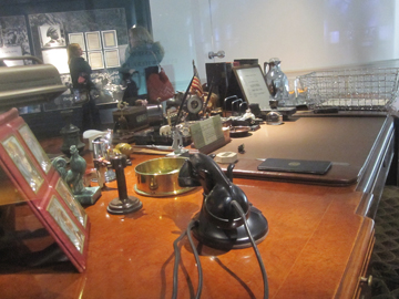 Franklin Delanor Roosevelt's desk in the FDR Library,  Hyde Park, NY