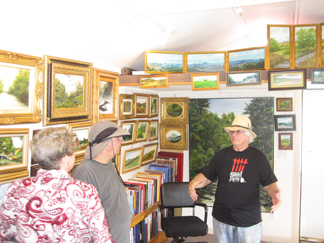 Raymond J. Steiner in his studio