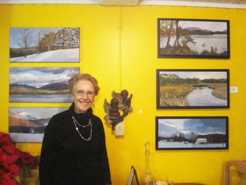 Slyvia Weinberg at Mezzaluna latin Bistro and Gallery