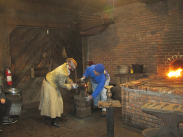 The Blacksmith demo at the Ashokan Center