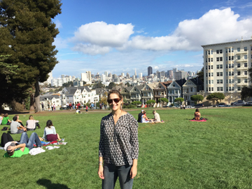 Elliana Spiegel on Alamo Square Park 