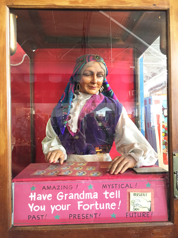 One of many coin operated displays at the Musée Mécanique