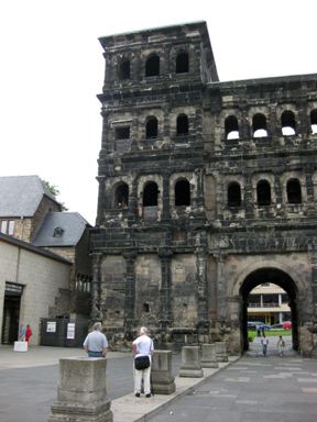 Porta Nigra and the Stadtmuseum in Trier, Germany