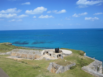 view from the commissioners house in dockyard