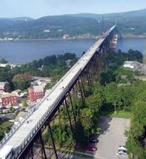 Ariel View of Walkway Across the Hudson