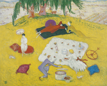 Florine Stettheimer, Picnic at Bedford Hills, 1918,