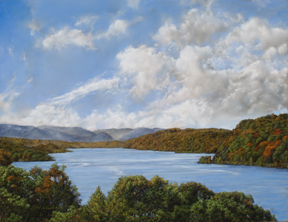 Marlene Wiedenbaum pastel Downriver from Potown