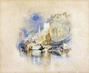 J.M.W Turner Bacharach on the Rhine