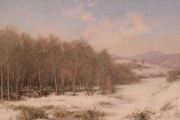 “Vermont Sugaring”, c. 1874 Oil on canvas  Hawthorne Fine Art, LLC, New York 