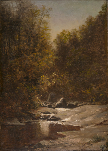 “View Near Kingston, NY”, n.d. Oil on canvas Private Collection 