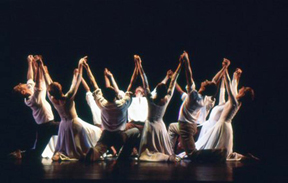 Limon Dance Company Ensemble performing excerpt from "There is a Time, "   Photo by David Levy.