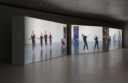 Installation view of Sharon Lockhart