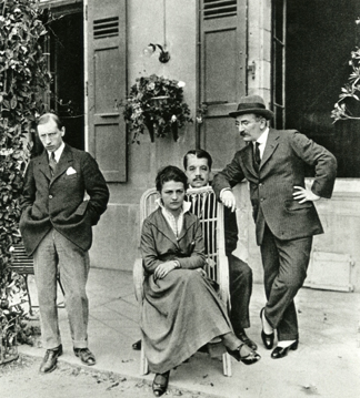 Igor Stravinsky, Natalia Gontcharova, Sergei Diaghilev, Léon Bakst