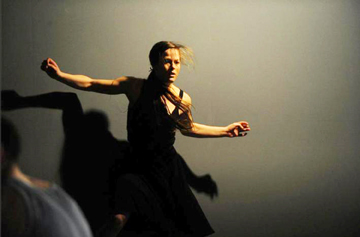Belinda McGuire (in the piece choreographed by Sharon Moore) Photo by Jubal Battisti