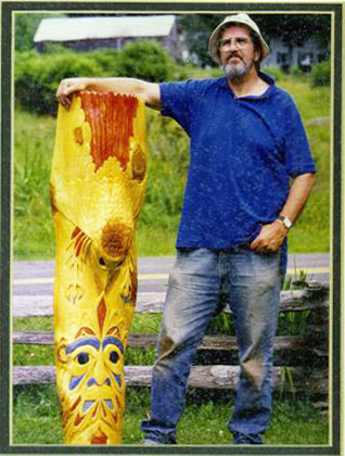 Daniel Smythe with Totem