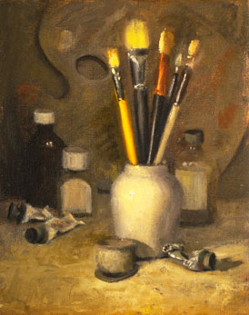 Artist's table by Susan Hope Fogel