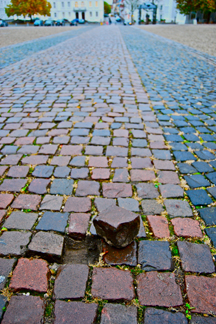 Cobbles of monument